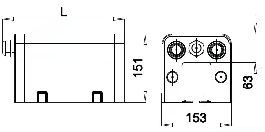 Линейная токопроводная коробка  UNILIFT-UCR 21