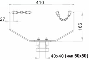 9.1-2 Одинарный поводок UNILIFT-UCR 45