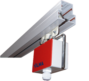 Закрытый короб с проводниками в боковом положении Vilma Multi-conductor bar system type CA 