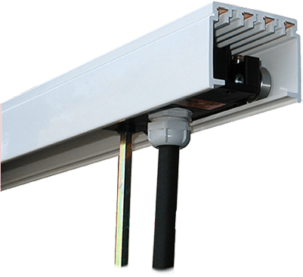 Открытый короб с проводниками в горизонтальном ленточном кабеле Vilma Multi-conductor bar system type VA