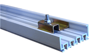 Открытый короб с проводниками в горизонтальном ленточном кабеле Vilma Multi-conductor bar system type VE