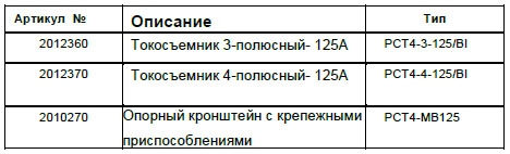 Опорный кронштейн PCT4-MB125 Опорный кронштейн PCT4-MB125