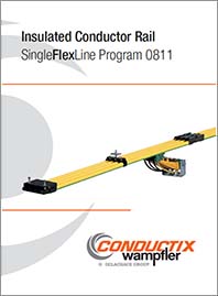 Conductix Однополюсный изолированный шинопровод Single FlexLine 0811 Каталог 2016 eng