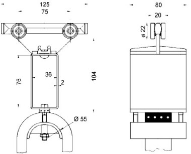 Буксирная каретка MVK150<br />
