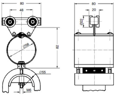 Буксирная каретка MVS150G<br />