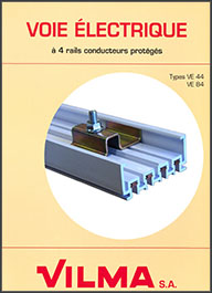 Открытый короб с проводниками в горизонтальном ленточном кабеле Vilma Multi-conductor bar system type VE