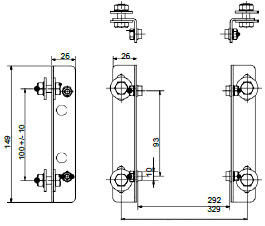 Комплект кроншейтнов PCT-SB for PCT7-.-63/CA/.. Комплект кроншейтнов PCT-SB for PCT7-.-63/CA/..