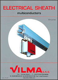Закрытый короб с проводниками в боковом положении Vilma Multi-conductor bar system type CA